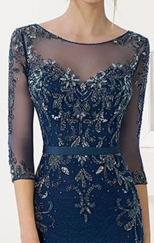 Moda anti-idade - decote do vestido de festa