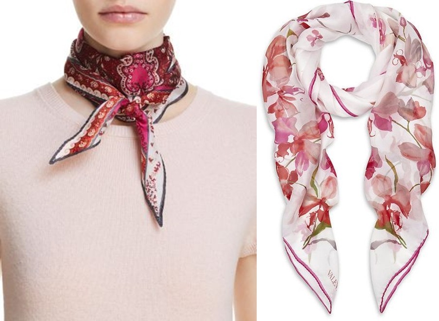 20 opções de modelos de lenços para usar no pescoço