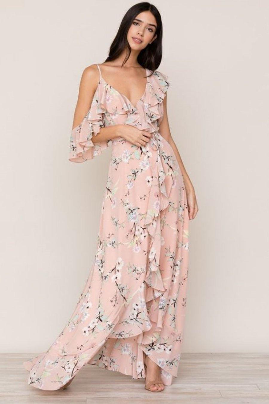 Moda anti-idade: Primavera romântica - vestido florido rosé