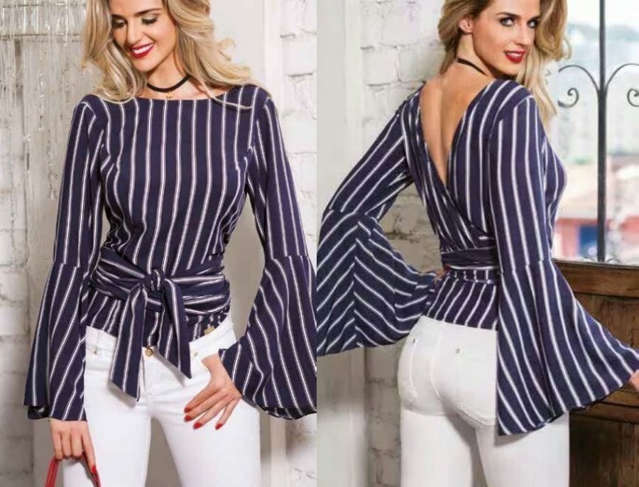 Moda anti-idade: blusa de listras