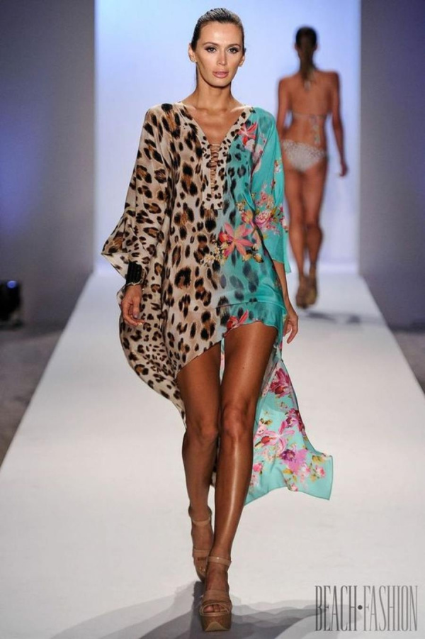 15 elegantes  modelos de saída e praia ou kaftan  (azul)