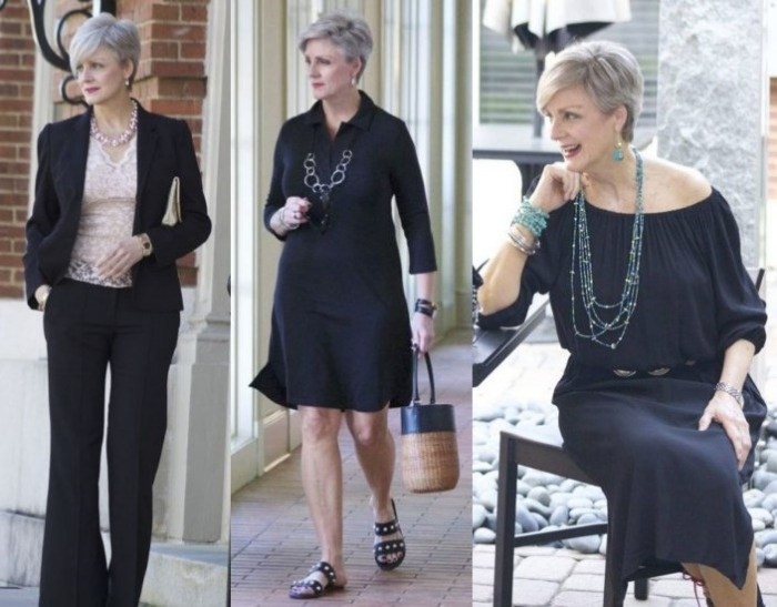 Moda anti-idade: roupa preta, sempre na moda