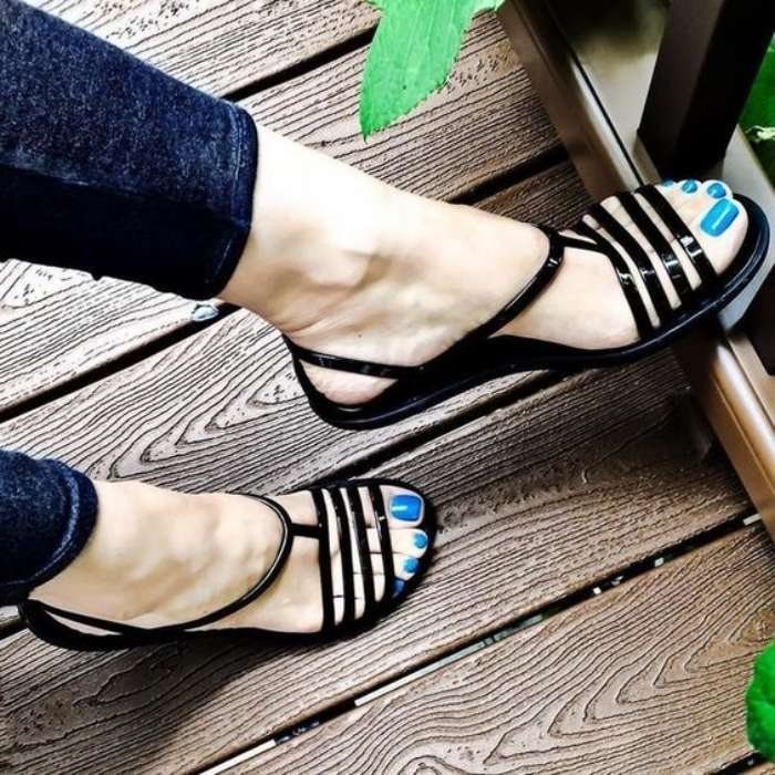 linha de sapatos confortáveis