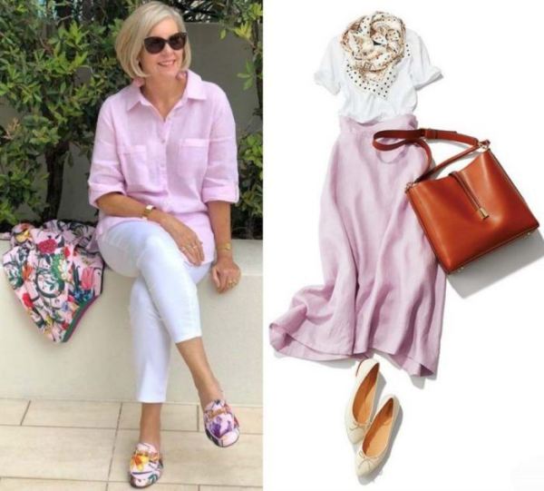 Moda anti-idade : Moda rosé para senhoras