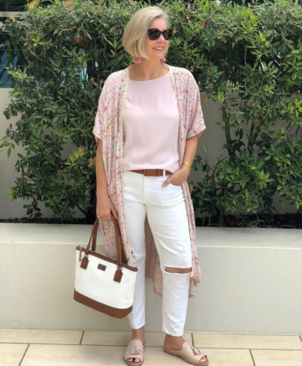 Moda anti-idade : Moda rosé para senhoras
