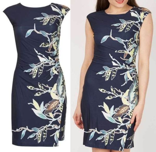 O charme de um detalhe floral no vestido ou blusa