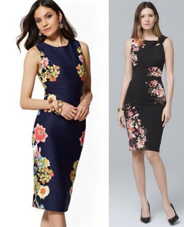 O charme de um detalhe floral no vestido ou blusa