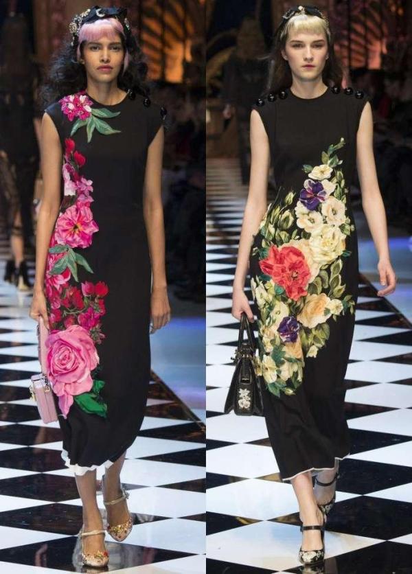 O charme de um detalhe floral no vestido ou blusa