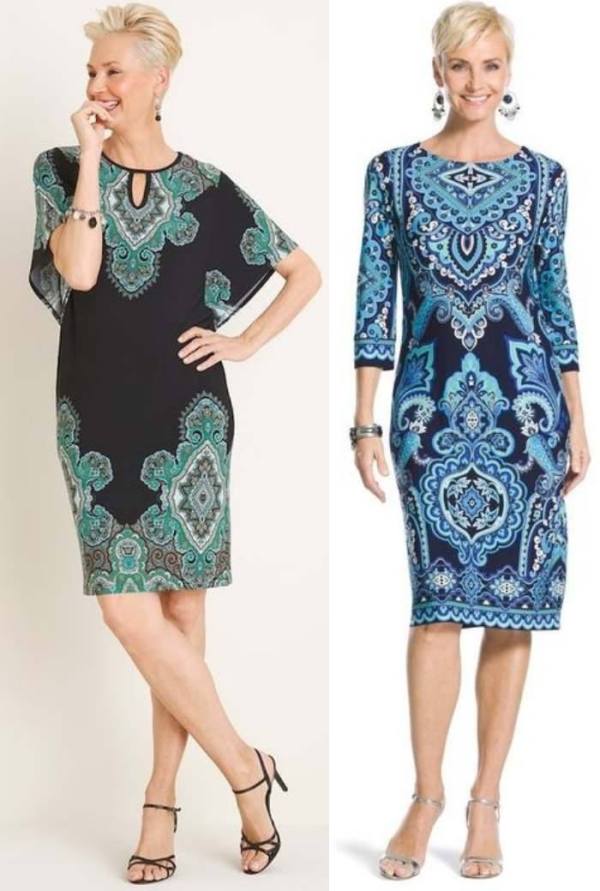 Moda anti-idade: Vestidos com estampas geométricas