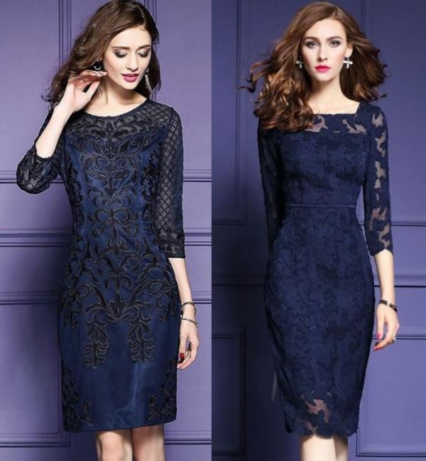 Moda anti-idade: 25 modelos de vestido de festa azul