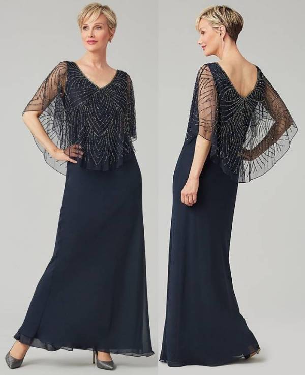 Moda anti-idade: 25 modelos de vestido de festa azul