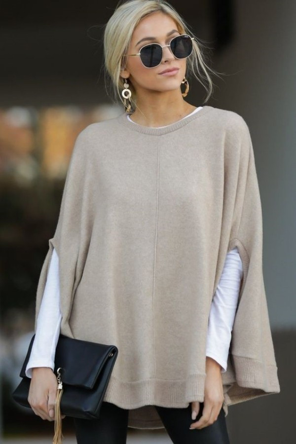 Moda anti-idade: Aqueça-se com um poncho no inverno