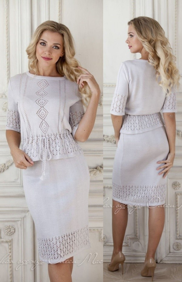 Moda anti-idade: Saia e blusa tricot, pura elegância!