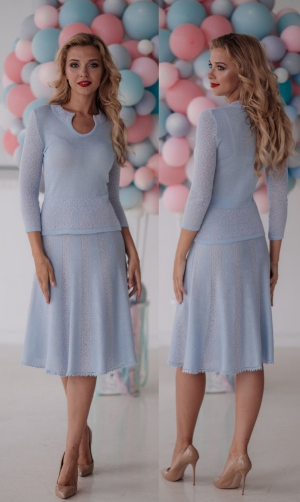 Moda anti-idade: Saia e blusa tricot, pura elegância!