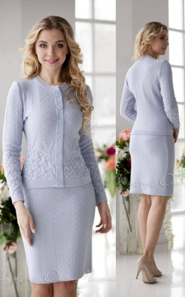 Moda anti-idade: Saia e blusa tricot, pura elegância!