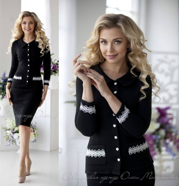 Moda anti-idade: Saia e blusa tricot, pura elegância!