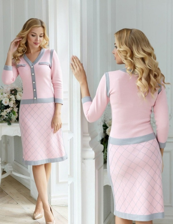 O conforto e a elegância do vestido de malha tricot