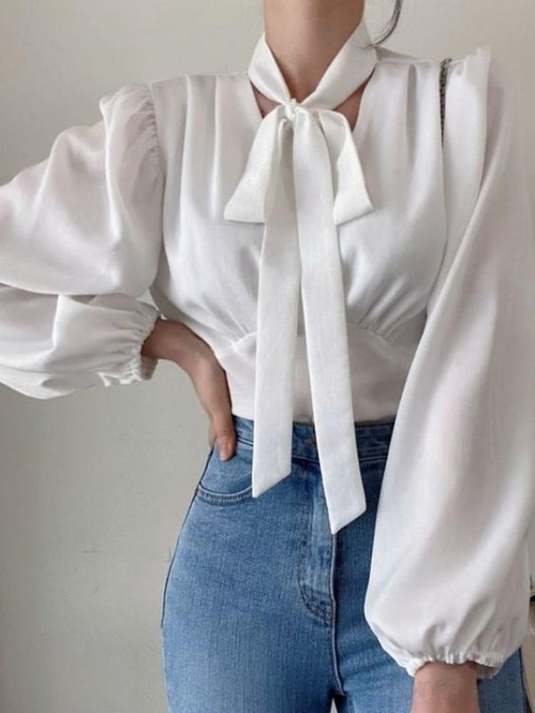 Moda Anti-idade: 16 Lindos Modelos de Blusa Branca
