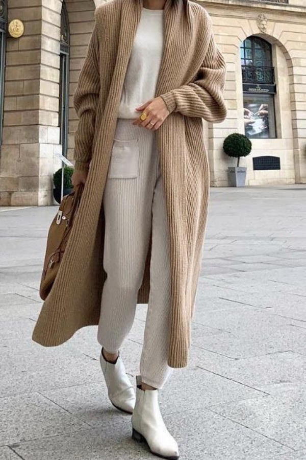 Moda anti-idade: 18 modelos de maxi cardigan
