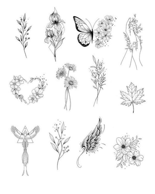 62 ideias de mini tatuagem na terceira idade, mini tatoos
