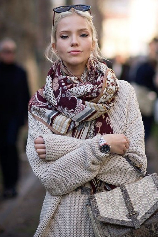 Pashmina e Cachecol - Ideias Incríveis Para um Look Quentinho