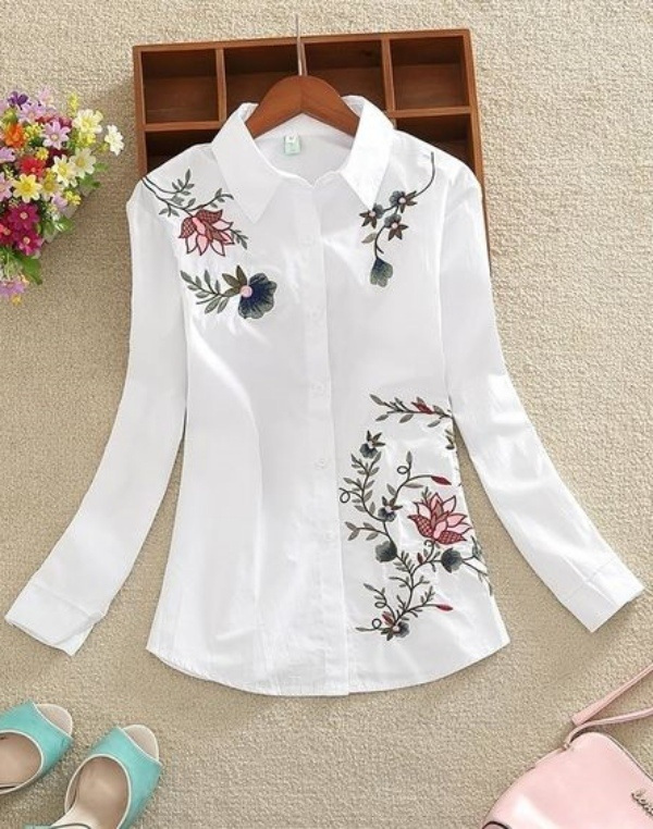 Blusa com bordado floral: 17 opções incríveis!