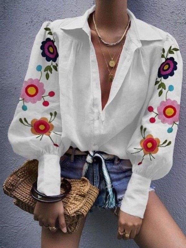 Blusa com bordado floral: 17 opções incríveis!