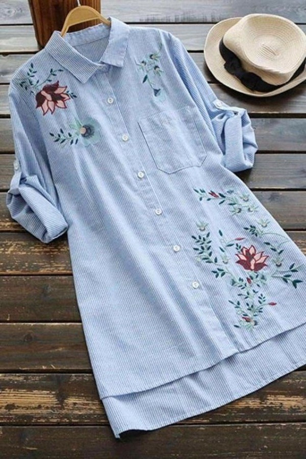 Blusa com bordado floral: 17 opções incríveis!