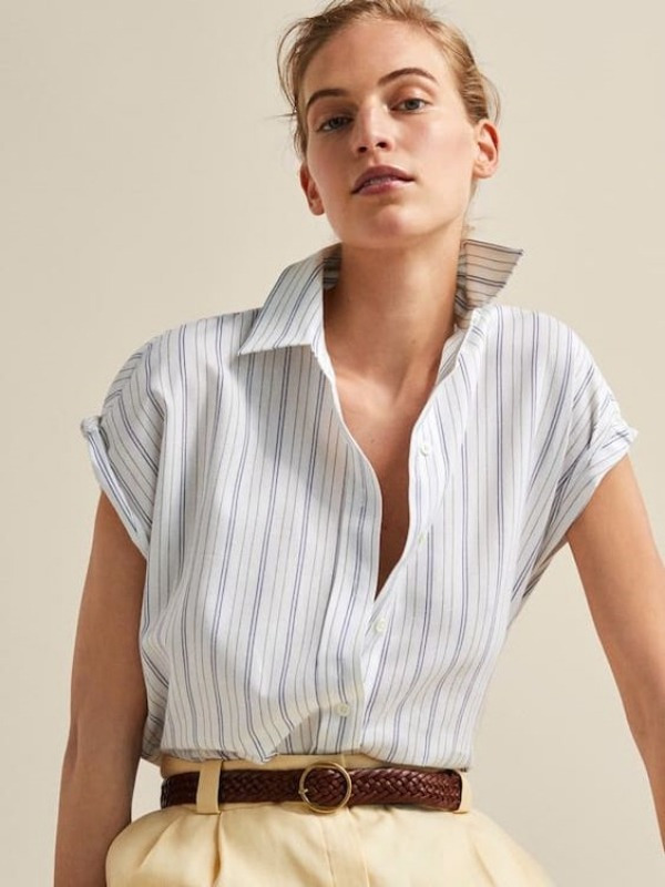 Moda Anti-idade: Camisa feminina com manga curta
