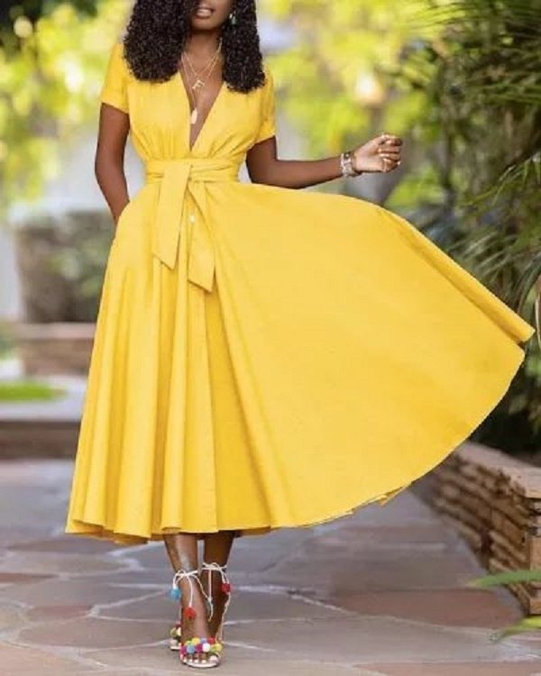 Românticos ou versáteis vestidos rodados