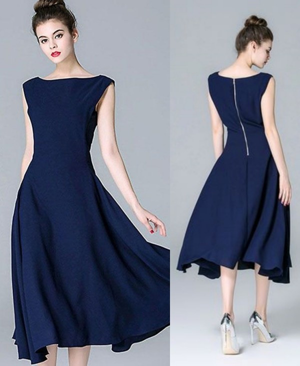 Um vestido básico social é sempre elegante