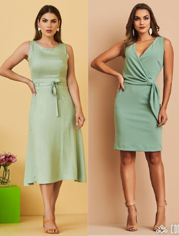 Um vestido básico social é sempre elegante