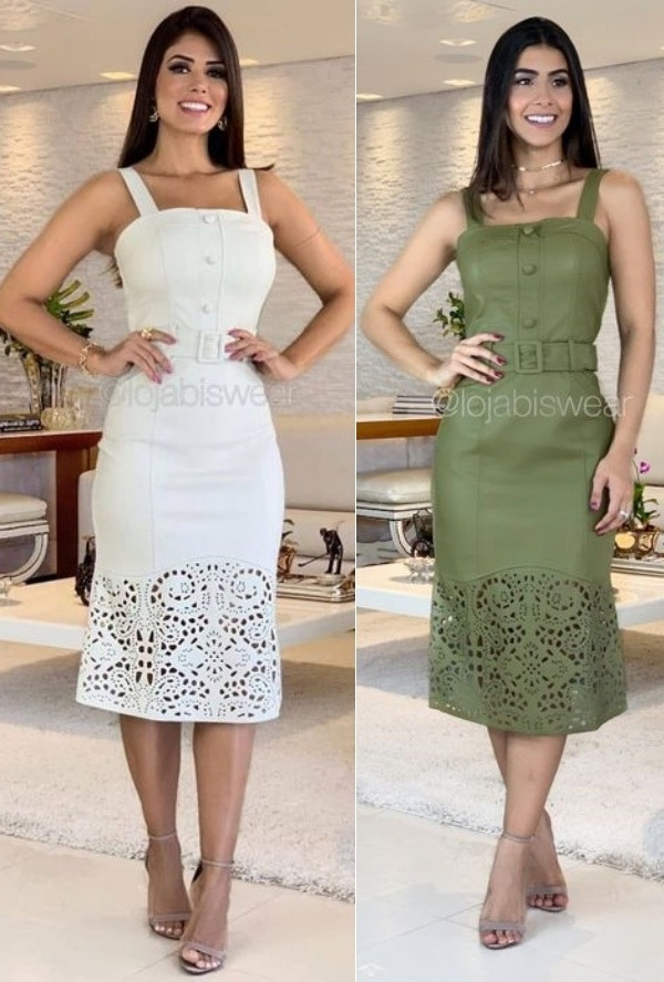 Um vestido básico social é sempre elegante