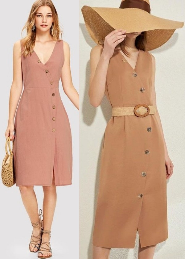 É tendência: Vestido com botões frontais