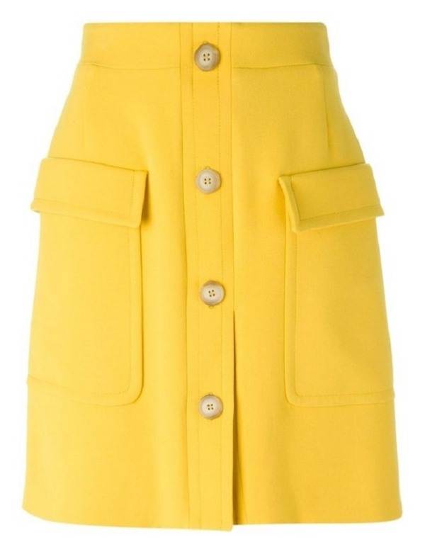 Moda dia a dia: 15 modelos de saia com botões