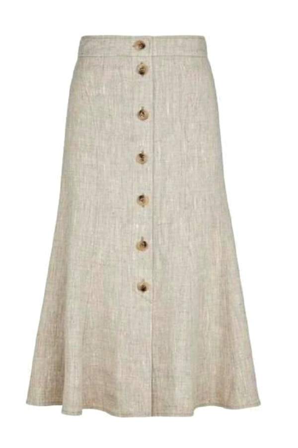 Moda dia a dia: 15 modelos de saia com botões