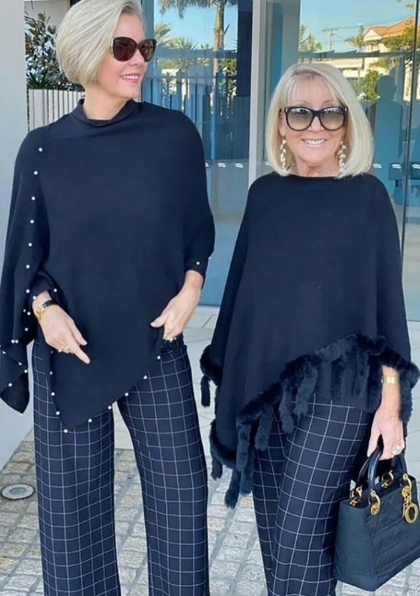 Modelos de poncho e echarpe – Acessórios para o inverno