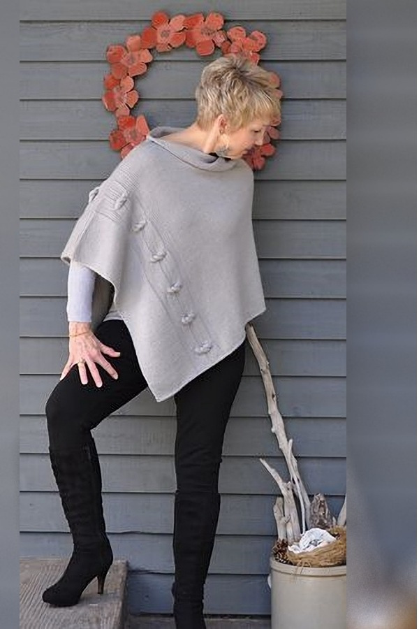 Modelos de poncho e echarpe – Acessórios para o inverno