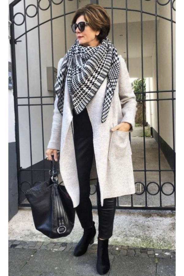 Modelos de poncho e echarpe – Acessórios para o inverno