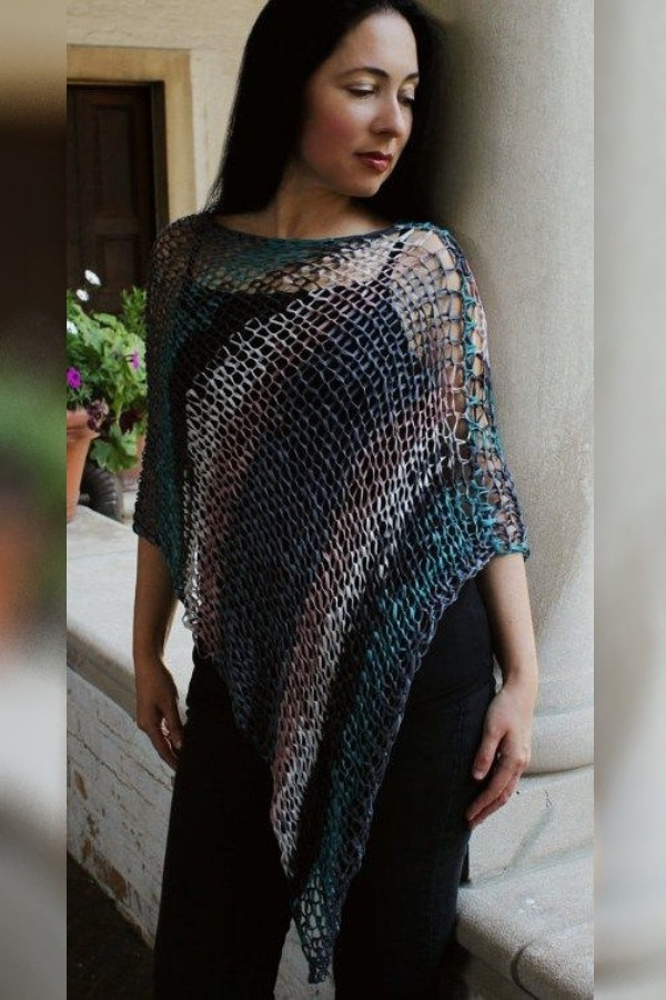 Modelos de poncho e echarpe – Acessórios para o inverno