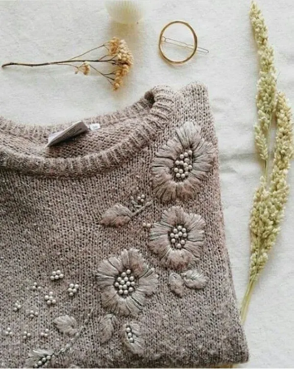 Artesanato na Moda: 20 modelos de blusa de lã com bordado