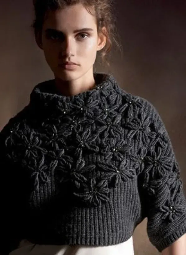 Artesanato na Moda: 20 modelos de blusa de lã com bordado