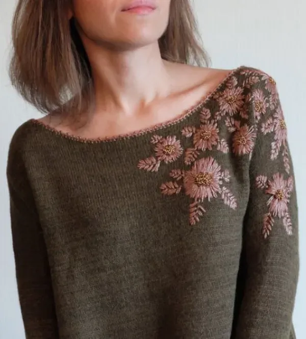 Artesanato na Moda: 20 modelos de blusa de lã com bordado