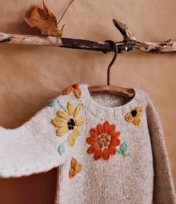 Artesanato na Moda: 20 modelos de blusa de lã com bordado