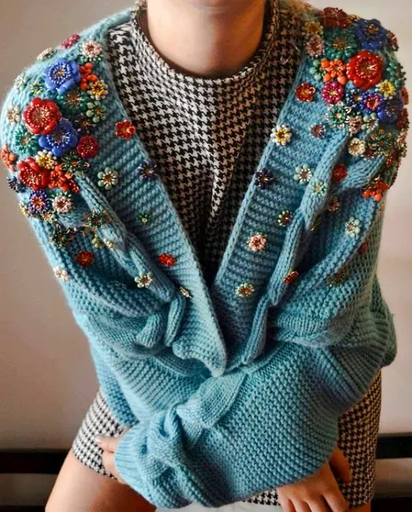 Artesanato na Moda: 20 modelos de blusa de lã com bordado