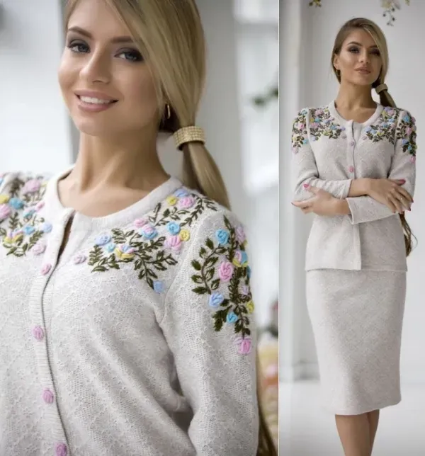 Artesanato na Moda: 20 modelos de blusa de lã com bordado