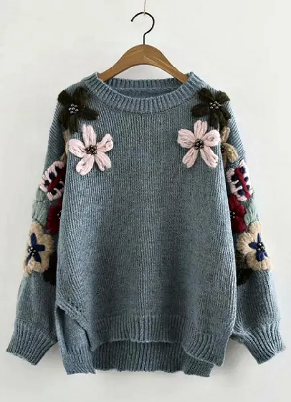 Artesanato na Moda: 20 modelos de blusa de lã com bordado