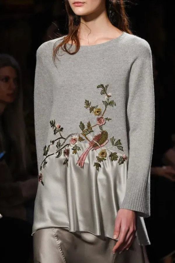 Artesanato na moda: 20 inspirações da moda do bordado em blusas