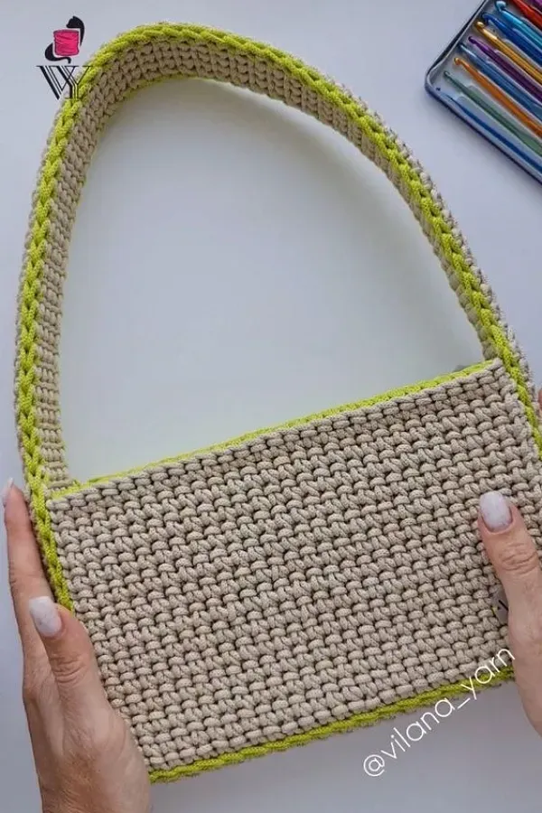 +12 Modelos de bolsa pequena feitas com ponto baixo de crochê