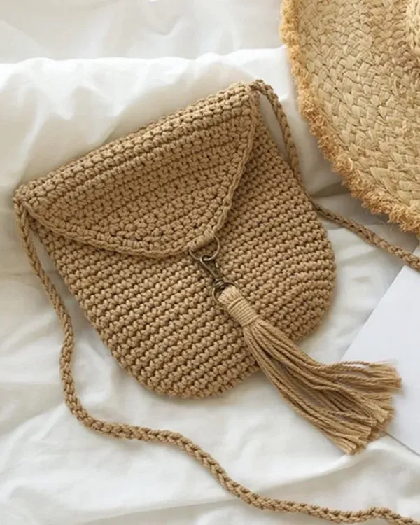 +12 Modelos de bolsa pequena feitas com ponto baixo de crochê